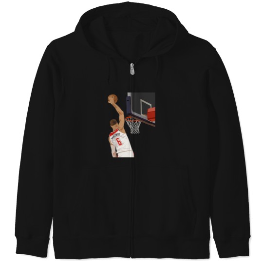 Discover Kristaps Porzingis Slam Dunks Zip Hoodies