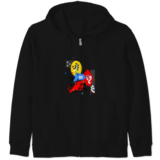 Discover Banjo Paul my abstract abstracted abstract art Zip Hoodies