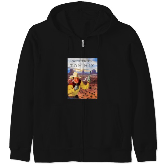 Discover Tom Mix Westerns Cowboy Monument Valley Zip Hoodies