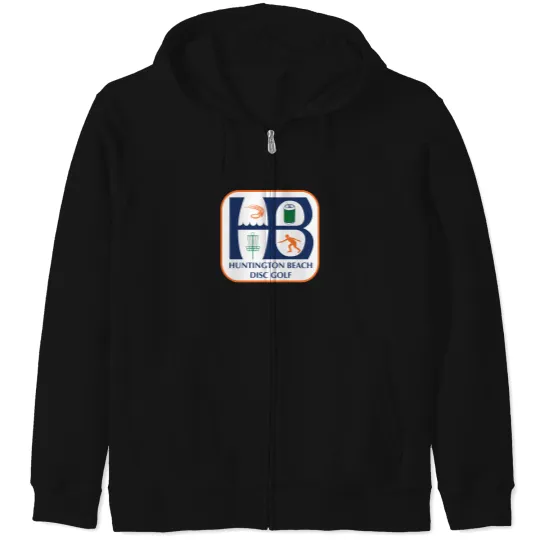Discover Huntington Beach Disc Golf Zip Hoodies