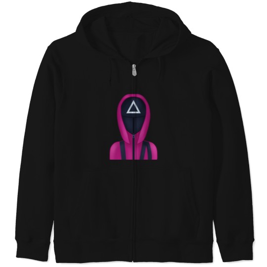 Discover Squid Cosplay Triangle Guard 1 Zip Hoodies
