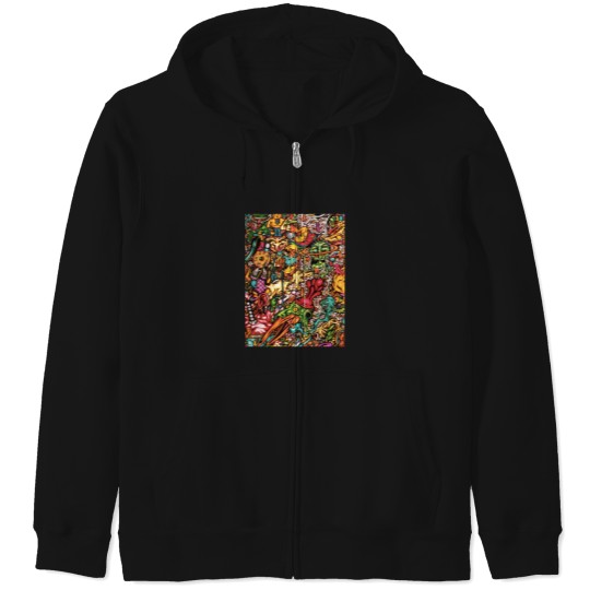Discover mr bungle-sleeve cover Graphic Zip Hoodies