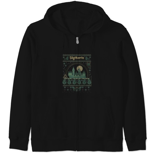 Discover pull moche de noël serpentard Zip Hoodies