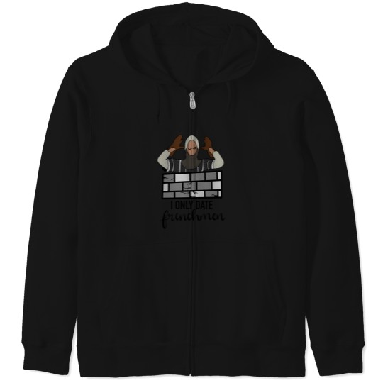 Discover I Only Date Frenchmen Zip Hoodies