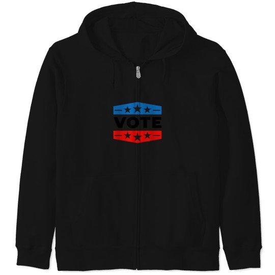 Discover Vote Shirt Women Men Red White Blue 2024 Registe Zip Hoodies