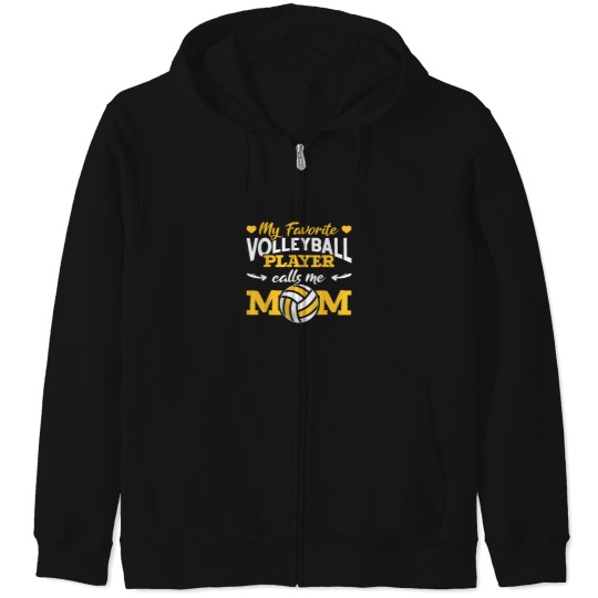 Discover Volleyball Moms Volleyball Mom Life Zip Hoodies
