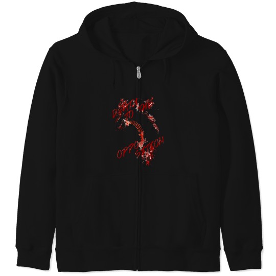 Discover Death To The Opposition Zip Hoodies