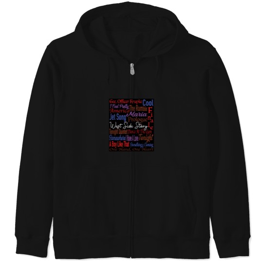 Discover West Side Story Song Titles  2931 Zip Hoodies