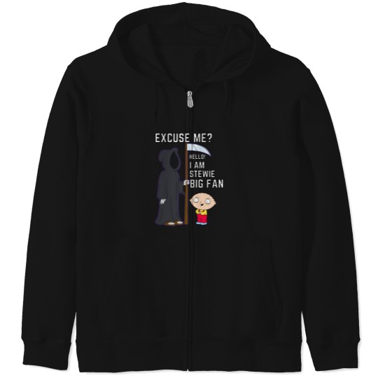 Discover Stewie Quote   Excuse Me Hello I Am Stewie. Big Fan Zip Hoodies