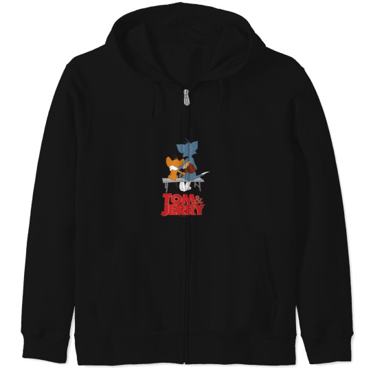 Discover Tom Jerry Movie Park bench Zip Hoodies