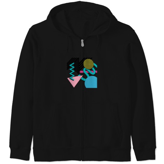 Discover 90S Pattern Zip Hoodies
