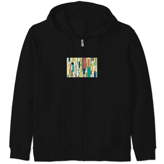 Discover Color Blocks Mid Century Modern Minimalist Design 604 Zip Hoodies