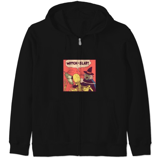Discover Witch-Slap Zip Hoodies