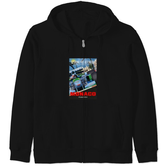 Discover 52 Grand Prix Automobile Monaco Gp 1994 - Michael Schumacher Benetton Zip Hoodies
