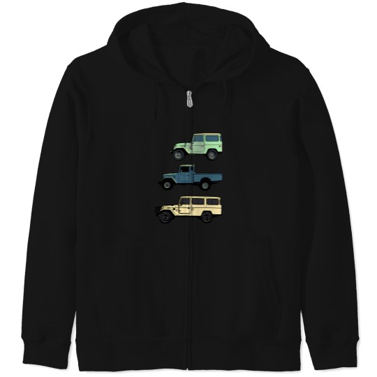 Discover 40 Series Cartoon Collage 1 Zip Hoodies