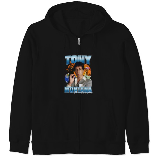 Discover Tony MontanaS Bootleg Scarface Zip Hoodies