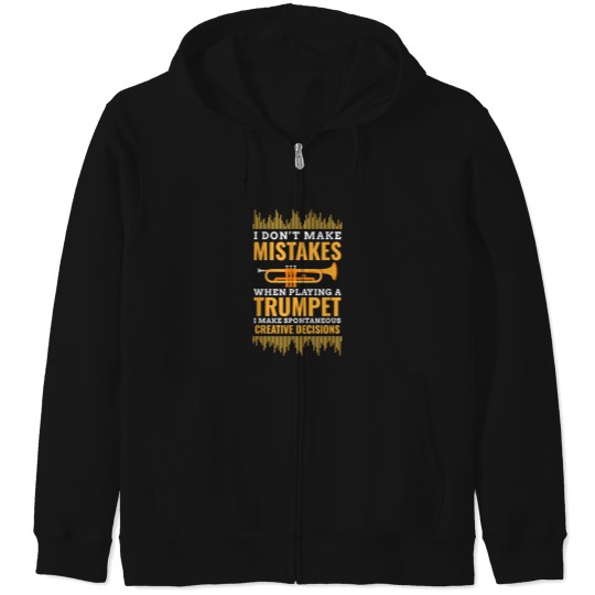 Discover Trumpet Funny Musician Band Player Trumpeter Zip Hoodies