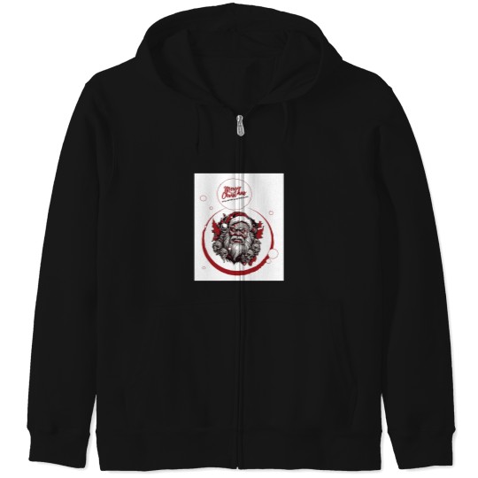 Discover Evil Santa Hoodie Merry Christmas T-Shirt Hoodie Apparel Holidays Seasonal Zip Hoodies