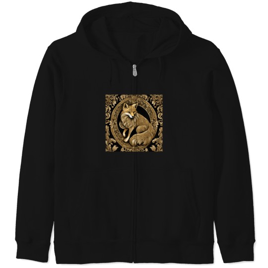 Discover zeus the fox Zip Hoodies