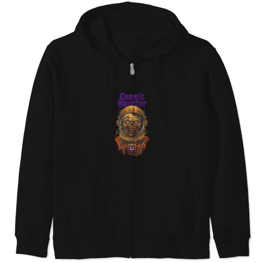 Discover Zombie In Vintage Space Helmet 4567 Zip Hoodies