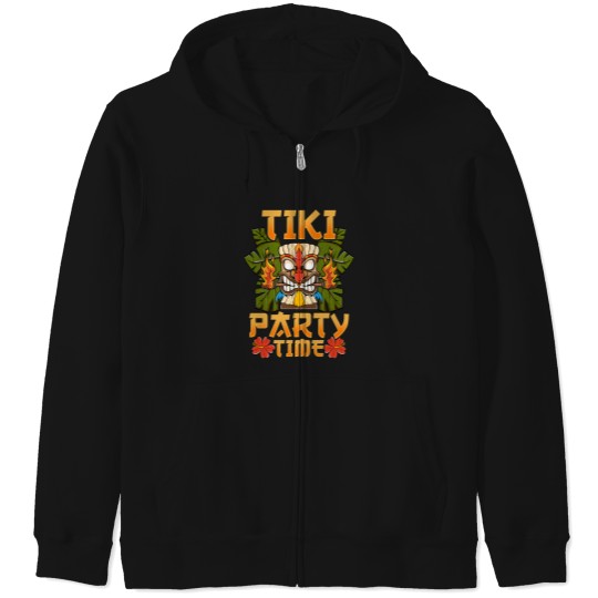 Discover Adorable &amp_ Cute Tiki Party Time Island Luau Zip Hoodies