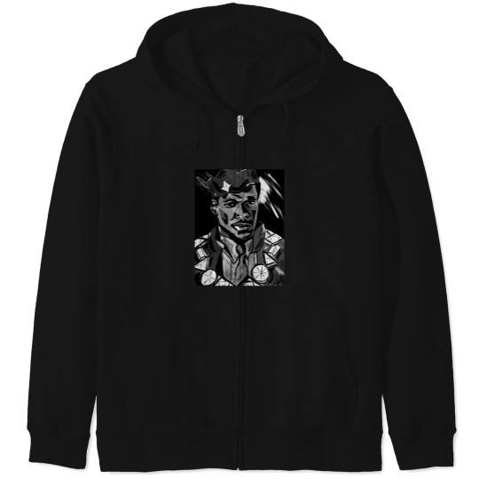 Discover Akeem By Nekol (Bw) Zip Hoodies