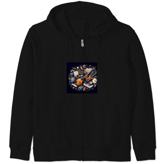 Discover Visual Symphony Zip Hoodies