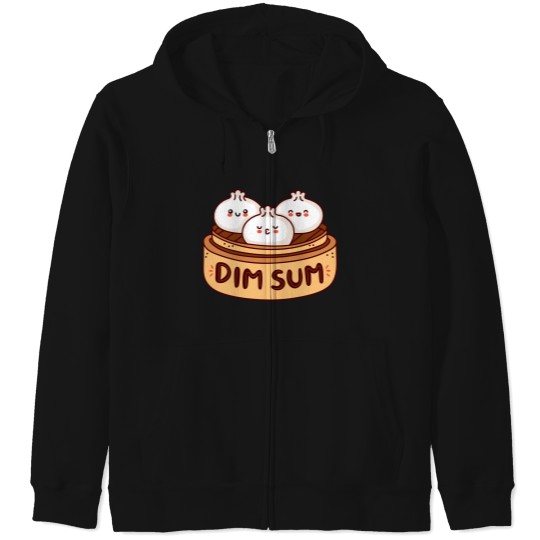 Discover Cute Dim Sum Zip Hoodies