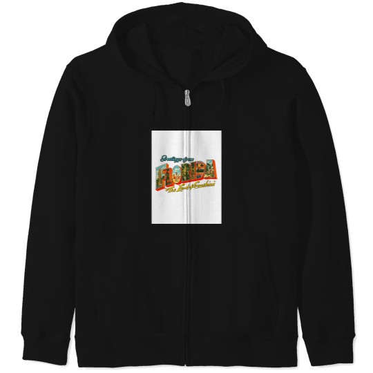 Discover Greetings from Florida, The Land of Sunshine Baseball ¾ Sleeve T-Shirt Zip Hoodies