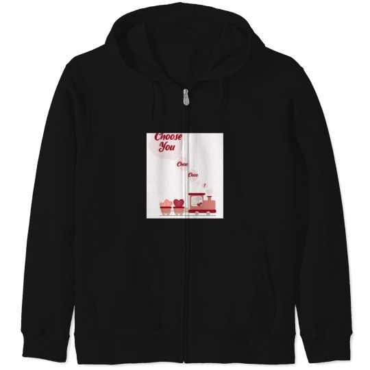 Discover I Choo Choo Choose You Valentines Day Gift  Sleeveless Zip Hoodies