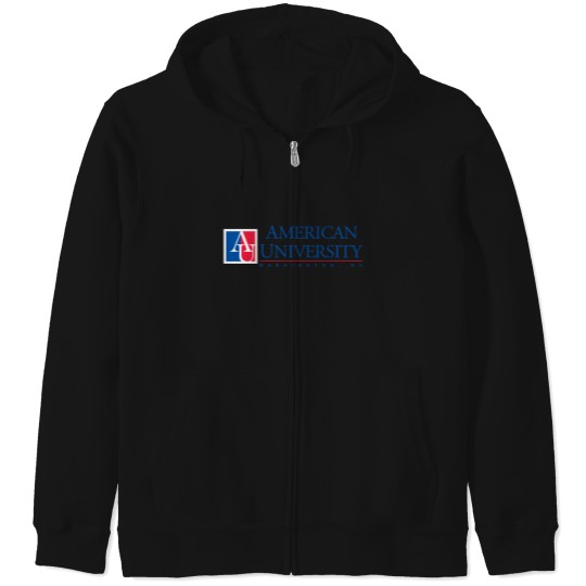 Discover American University Logo Zip Hoodies