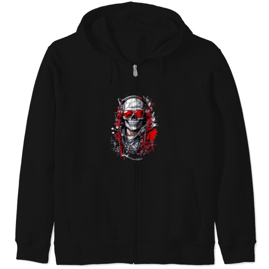 Discover rock metal.png Zip Hoodies