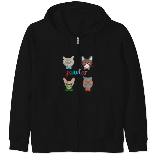 Discover PAWTER CATS T-SHIRT Zip Hoodies
