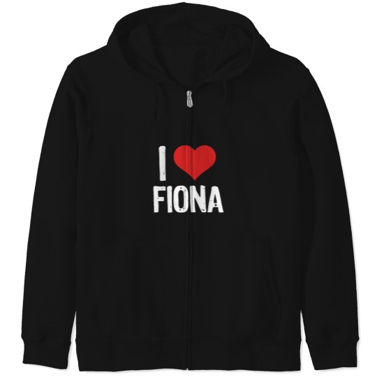Discover I Love Fiona Zip Hoodies