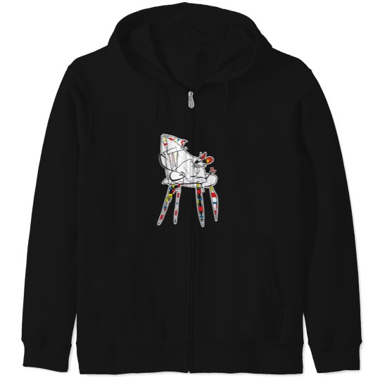 Discover Ugly Animal Series Zip Hoodies