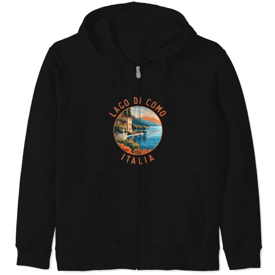 Discover Lago Di Como Italia Distressed Circle Caring For Your Hell Hound Coffee Mug Zip Hoodies