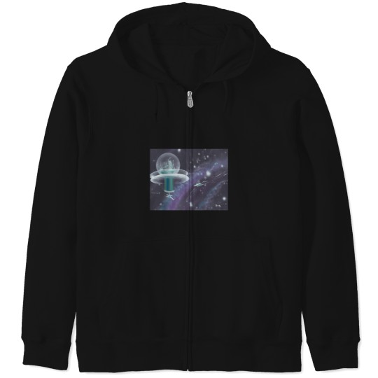 Discover Nebula City Zip Hoodies