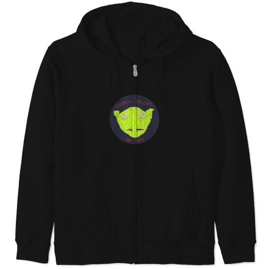 Discover Goblin Caught On Tape Smiling Friends - Adult Swim 218 Zip Hoodies