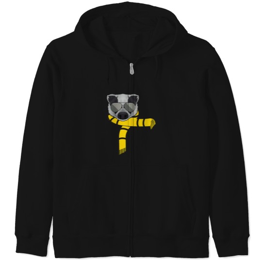 Discover Cool Badge Yellow Zip Hoodies