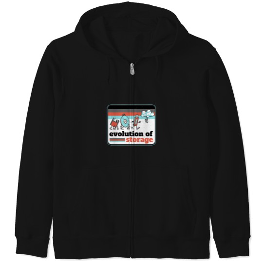 Discover Evolution Of Storage Vintage Floppy Disc Zip Hoodies
