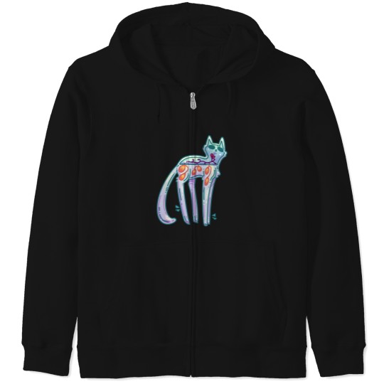 Discover Alien Cat Vase 6054 Zip Hoodies