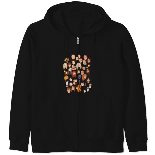 Discover Icons of the Eurovision Song Contest Zip Hoodies