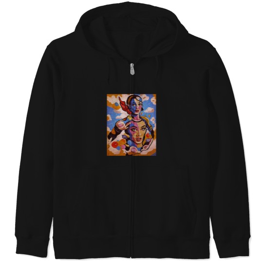 Discover Psy Girl 4 Zip Hoodies