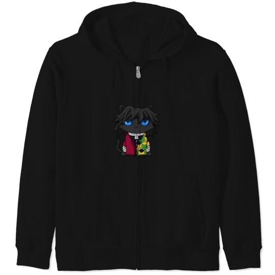 Discover Giyu Kitty Zip Hoodies