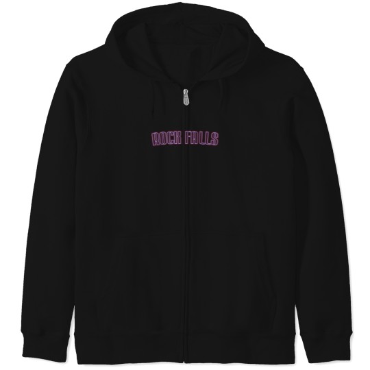 Discover Rock Falls 1642 Zip Hoodies