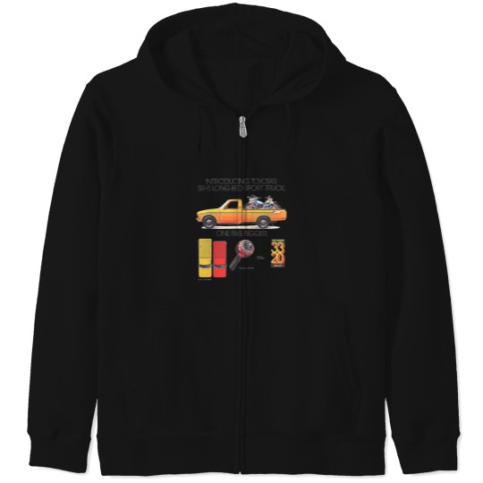 Discover Vintage Toyota Trucks ad graphic Zip Hoodies