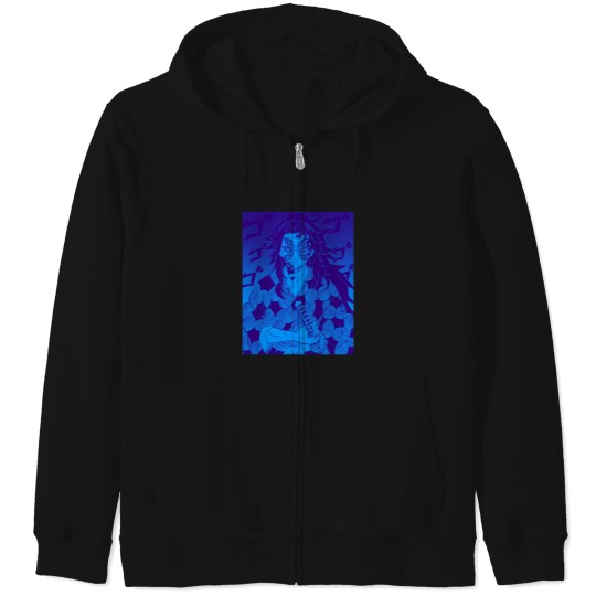 Discover Kokushibo Kimetsu No Yaiba (1) Zip Hoodies
