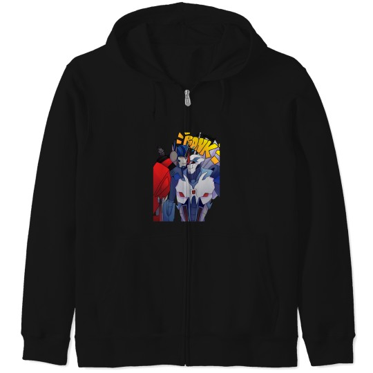 Discover Transformers Prime Starscream And Optimus Prime 338 Zip Hoodies