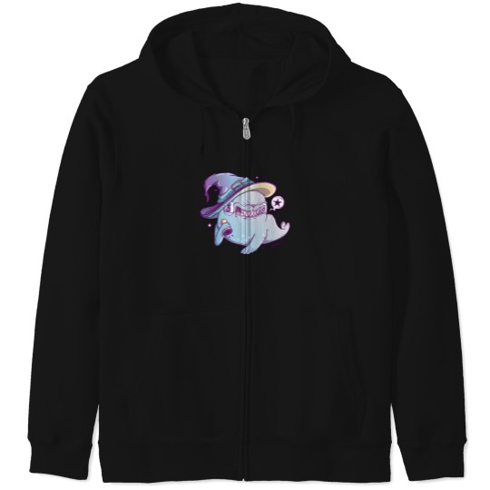 Discover Magical Seal Magic Pun 2725 Zip Hoodies