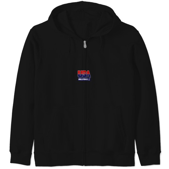 Discover 2021 Volleyball USA Long Sleeve Zip Hoodies